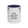 11oz Jack Russell Terrier Mug, Navy, front view