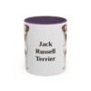 11oz Jack Russell Terrier Mug, Purple, front view