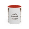 11oz Jack Russell Terrier Mug, Red, front view