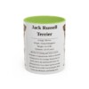11oz-jack-russell-terrier-mug-writeup-light-green 11oz Jack Russell Terrier Mug, Light Green, front view