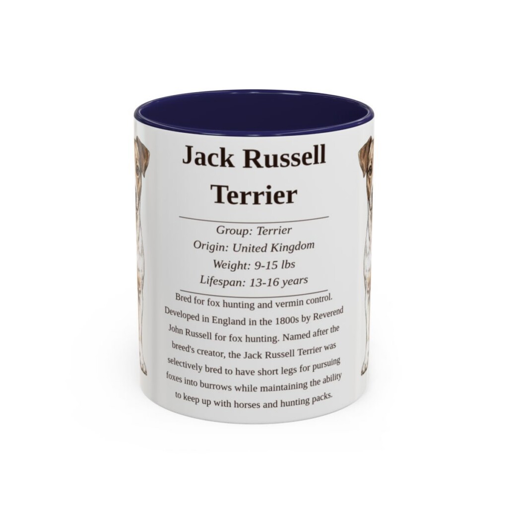 11oz-jack-russell-terrier-mug-writeup-navy 11oz Jack Russell Terrier Mug, Navy, front view