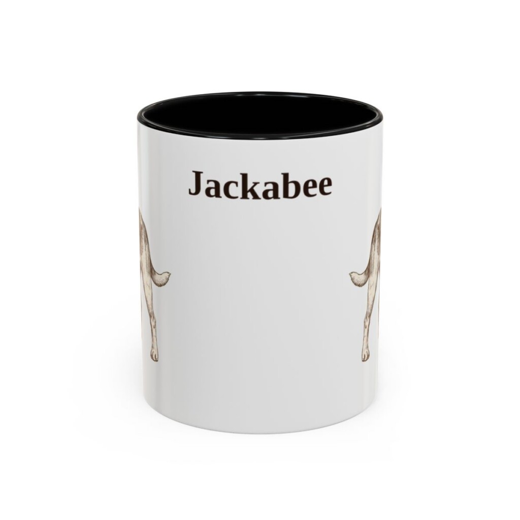 11oz-jackabee-mug-black-front 11oz Jackabee Mug, Black, front view