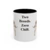 11oz Funny Jackabee Mug, Black, front view