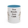 11oz Funny Jackabee Mug, Light Blue, front view
