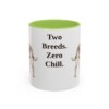 11oz Funny Jackabee Mug, Light Green, front view