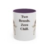 11oz Funny Jackabee Mug, Purple, front view