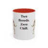 11oz Funny Jackabee Mug, Red, front view