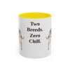 11oz Funny Jackabee Mug, Yellow, front view