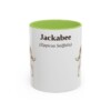 11oz Jackabee Latin Mug, Light Green, front view