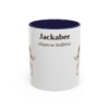 11oz Jackabee Latin Mug, Navy, front view