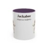 11oz Jackabee Latin Mug, Purple, front view