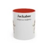 11oz Jackabee Latin Mug, Red, front view