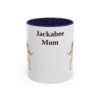 11oz Jackabee Dog Mom Mug, Navy, front view