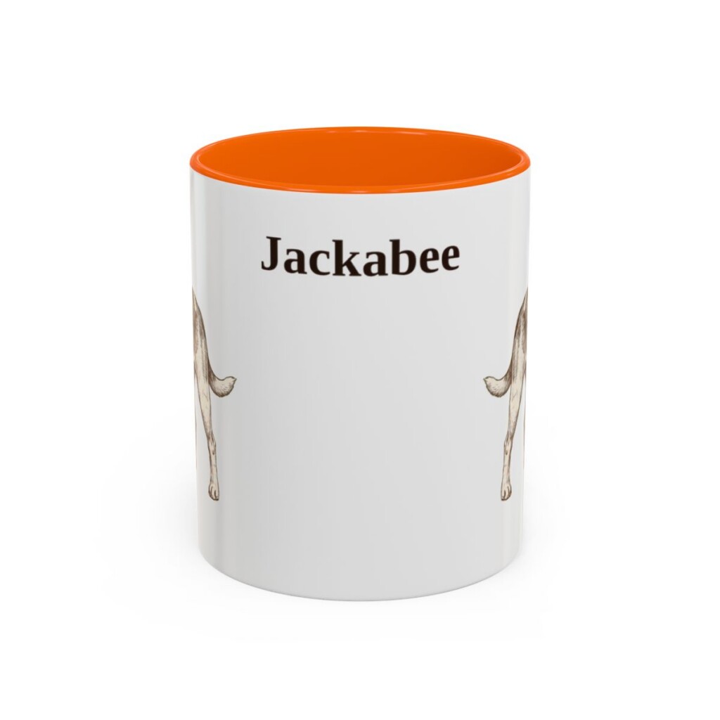 11oz-jackabee-mug-orange 11oz Jackabee Mug, Orange, front view