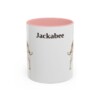 11oz-jackabee-mug-pink 11oz Jackabee Mug, Pink, front view