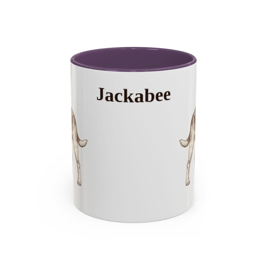 11oz-jackabee-mug-purple 11oz Jackabee Mug, Purple, front view