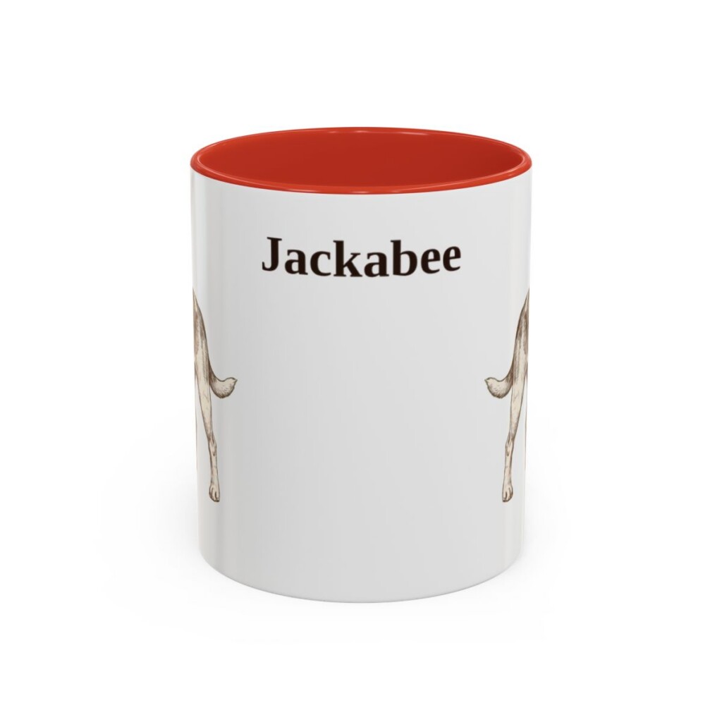 11oz-jackabee-mug-red 11oz Jackabee Mug, Red, front view