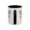 11oz Jackabee Mug, Black, back view
