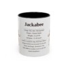 11oz Jackabee Mug, Black, front view