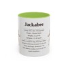11oz Jackabee Mug, Light Green, front view