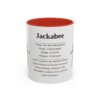 11oz Jackabee Mug, Red, front view