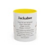 11oz Jackabee Mug, Yellow, front view