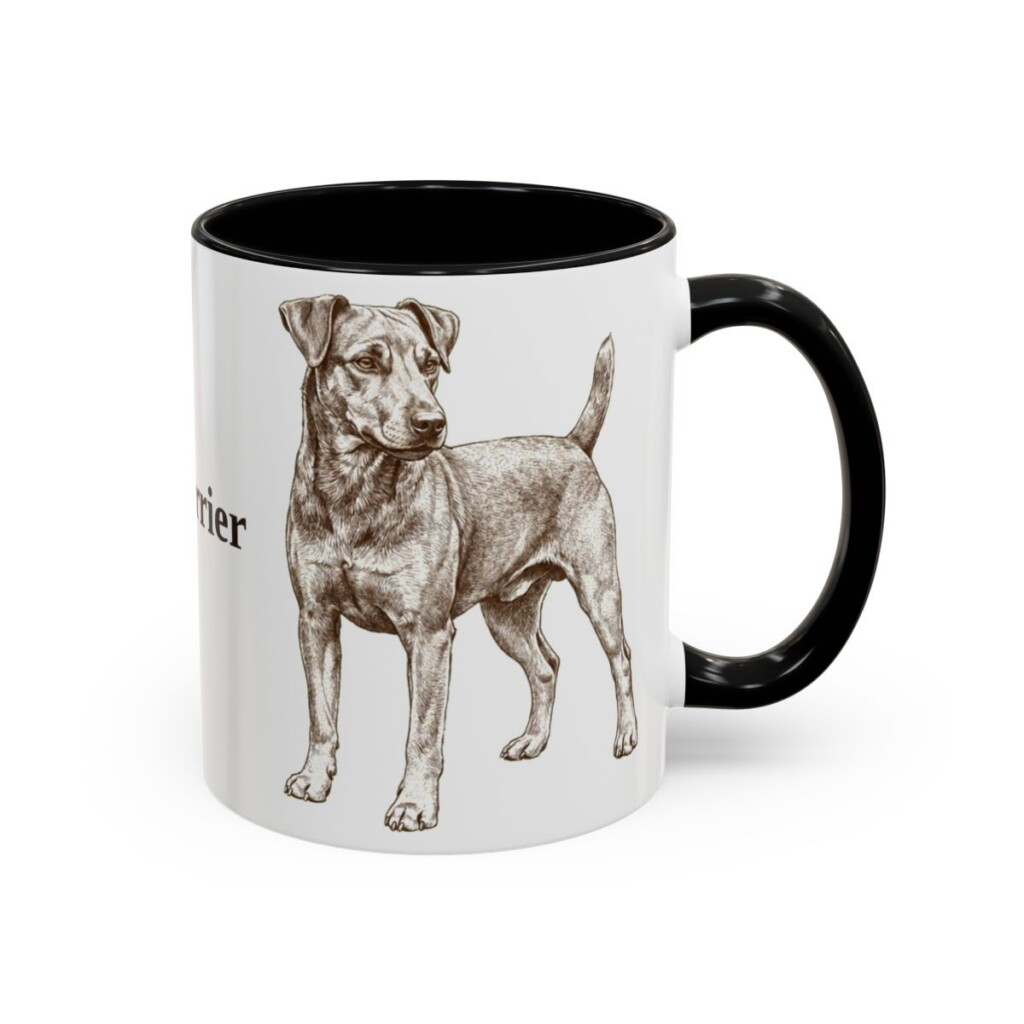 11oz Jagdterrier Mug, Black, right side view