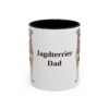 11oz Jagdterrier Dog Dad Mug, Black, front view