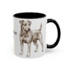 11oz Jagdterrier Dog Dad Mug, Black, right side view