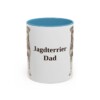 11oz Jagdterrier Dog Dad Mug, Light Blue, front view