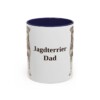 11oz Jagdterrier Dog Dad Mug, Navy, front view