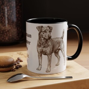 11oz-jagdterrier-mug-humor-black 11oz Funny Jagdterrier Mug, Black, lifestyle photo
