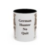 11oz Funny Jagdterrier Mug, Black, front view