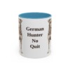 11oz Funny Jagdterrier Mug, Light Blue, front view