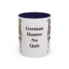 11oz Funny Jagdterrier Mug, Navy, front view