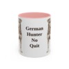 11oz Funny Jagdterrier Mug, Pink, front view