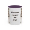 11oz Funny Jagdterrier Mug, Purple, front view