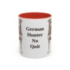 11oz Funny Jagdterrier Mug, Red, front view