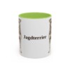 11oz Jagdterrier Mug, Light Green, front view