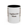 11oz Jagdterrier Dog Mom Mug, Black, front view