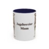 11oz Jagdterrier Dog Mom Mug, Navy, front view