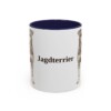 11oz Jagdterrier Mug, Navy, front view