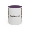 11oz Jagdterrier Mug, Purple, front view