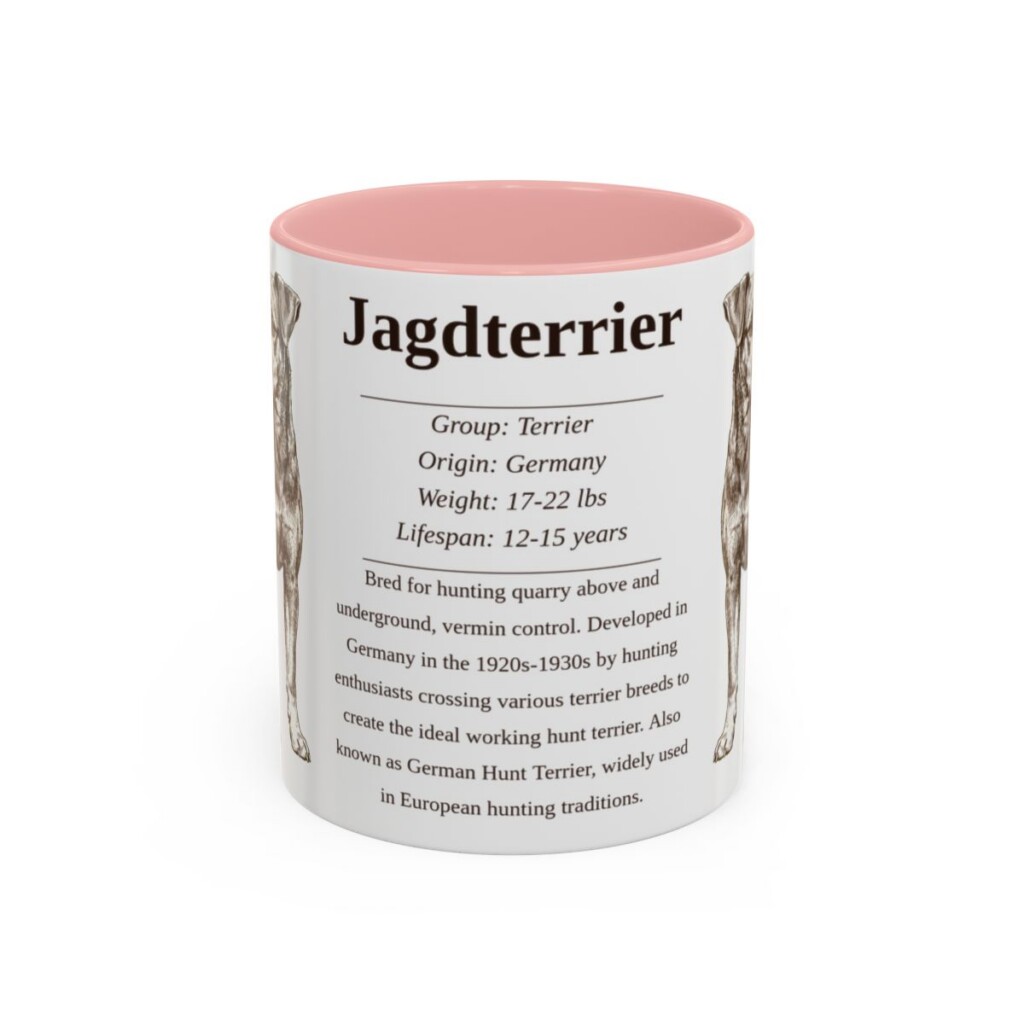 11oz-jagdterrier-mug-writeup-pink 11oz Jagdterrier Mug, Pink, front view