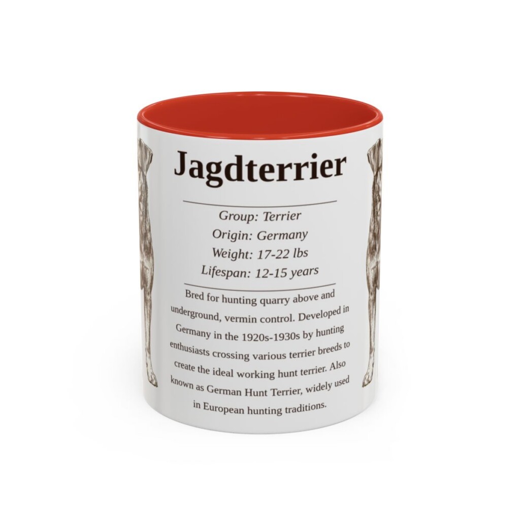 11oz-jagdterrier-mug-writeup-red 11oz Jagdterrier Mug, Red, front view