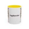 11oz Jagdterrier Mug, Yellow, front view