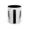 11oz Japanese Akitainu Mug, Black, back view