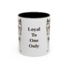 11oz Funny Japanese Akitainu Mug, Black, front view