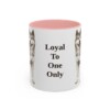 11oz Funny Japanese Akitainu Mug, Pink, front view