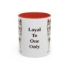 11oz Funny Japanese Akitainu Mug, Red, front view